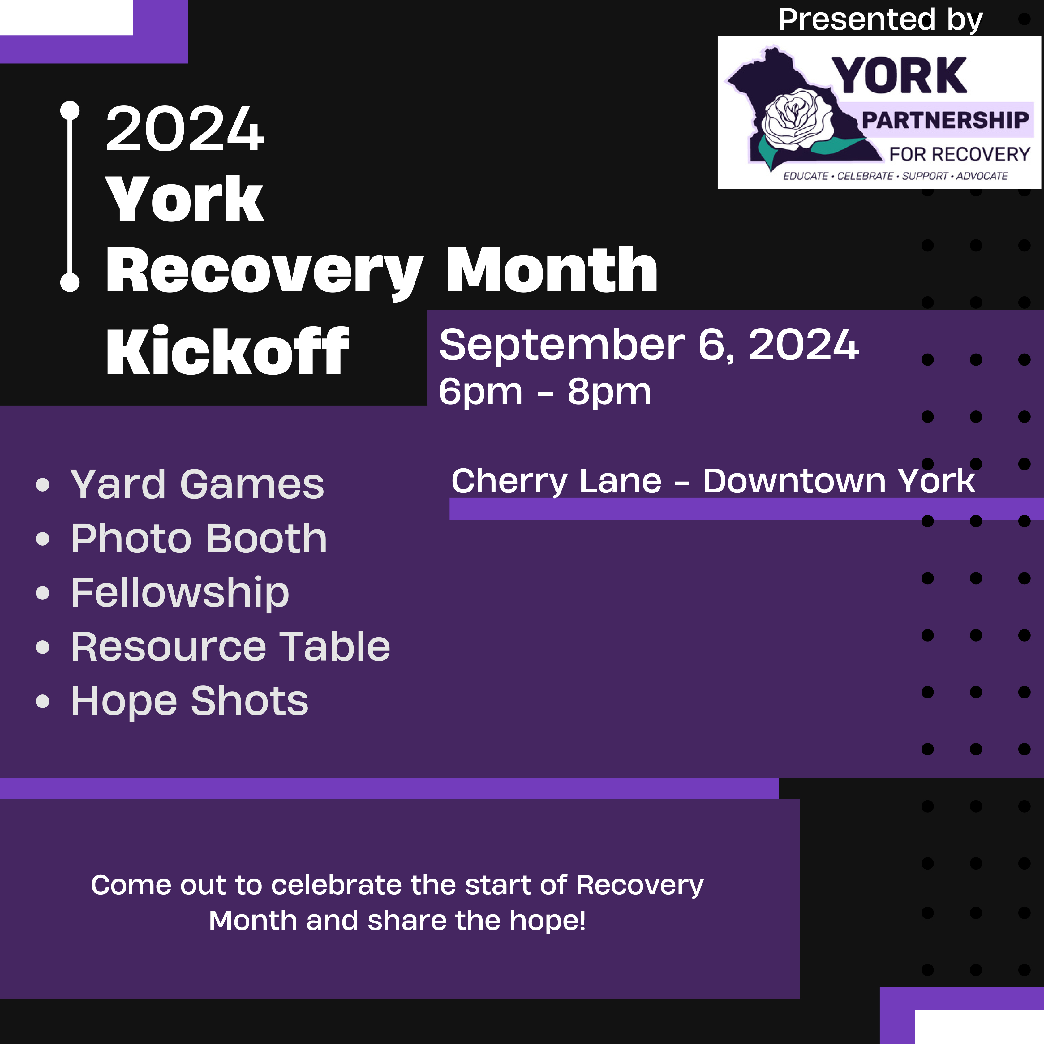 York Recovery Month Kickoff